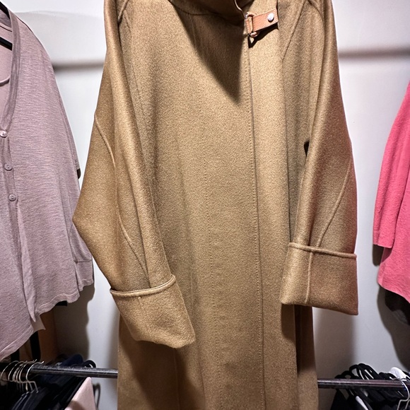 Lafayette 148 New York Tan Wool Coat - Picture 7 of 7